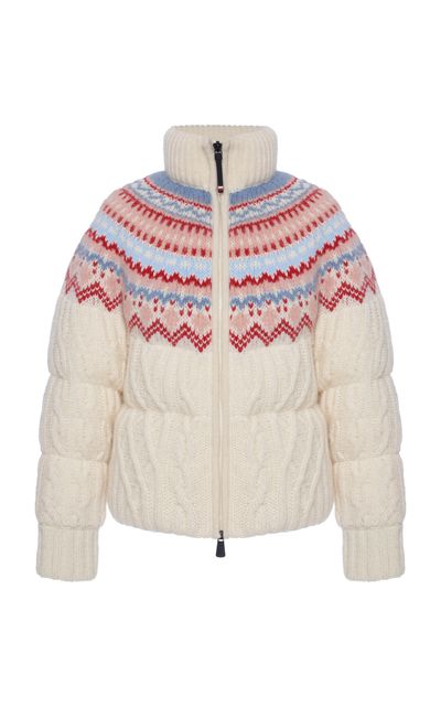 Moncler Grenoble Moncler Grenoble Knit WoolMohair Down Jacket