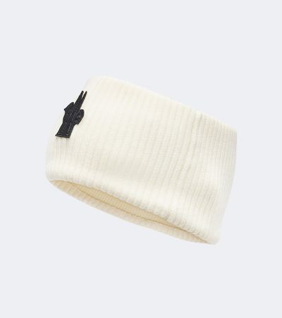 Moncler Grenoble Moncler Grenoble Logo ribbed-knit virgin wool headband