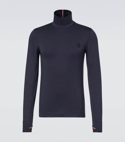 Moncler Grenoble Moncler Grenoble Logo turtleneck fleece ski top
