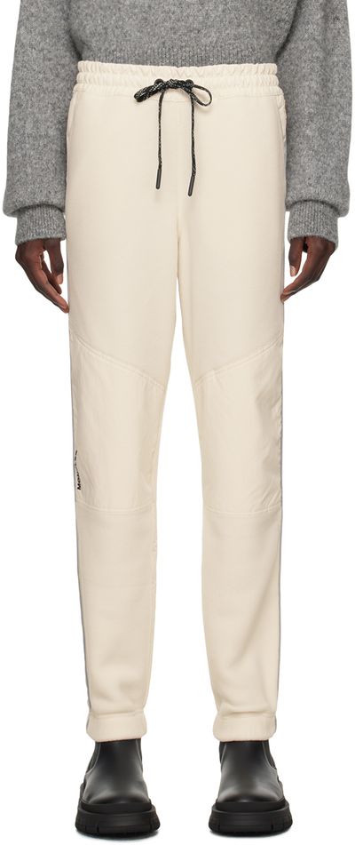 Moncler Grenoble Moncler Grenoble Off-White Reflective Stripe Lounge Pants