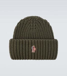 Moncler Grenoble Moncler Grenoble Ribbed-knit virgin wool beanie
