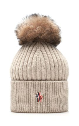 Moncler Grenoble Moncler Grenoble ShearlingTrimmed Wool Beanie