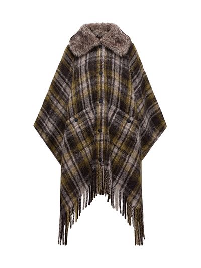 Moncler Grenoble Women's Cape in Mohair, Alpaca & Wool Blend