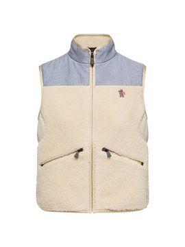 Moncler Grenoble Women's Vest in Teddy and Chambray
