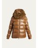 Moncler Hypolais Short Down Jacket with Faux Fur - 1