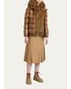 Moncler Hypolais Short Down Jacket with Faux Fur - 2
