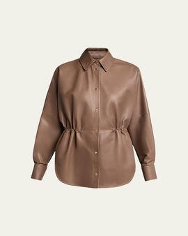 Moncler Leather & Nylon Shirt