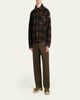 Moncler Men's Buffalo Check Full-Zip Shirt Jacket - 6