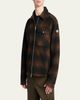 Moncler Men's Buffalo Check Full-Zip Shirt Jacket - 8