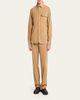 Moncler Men's Cotton-Leather Shirt Jacket - 2