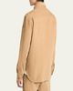 Moncler Men's Cotton-Leather Shirt Jacket - 3