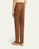 Moncler Men's Cotton Leather-Trim Straight Leg Trousers - 3