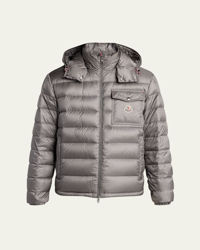 Moncler Men's Hood Logo Puffer Jacket