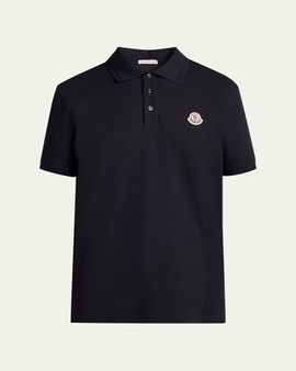 Moncler Men's Logo Cotton Polo Shirt