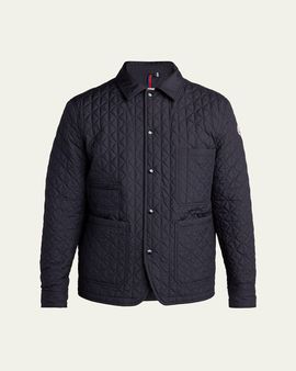 Moncler Men's Logo Quilted Jacket