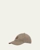 Moncler Men's Micro-Check Wool Baseball Cap - 1