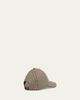 Moncler Men's Micro-Check Wool Baseball Cap - 2