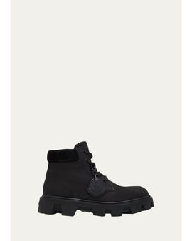 Moncler Men's Peak City Leather Ankle Boots