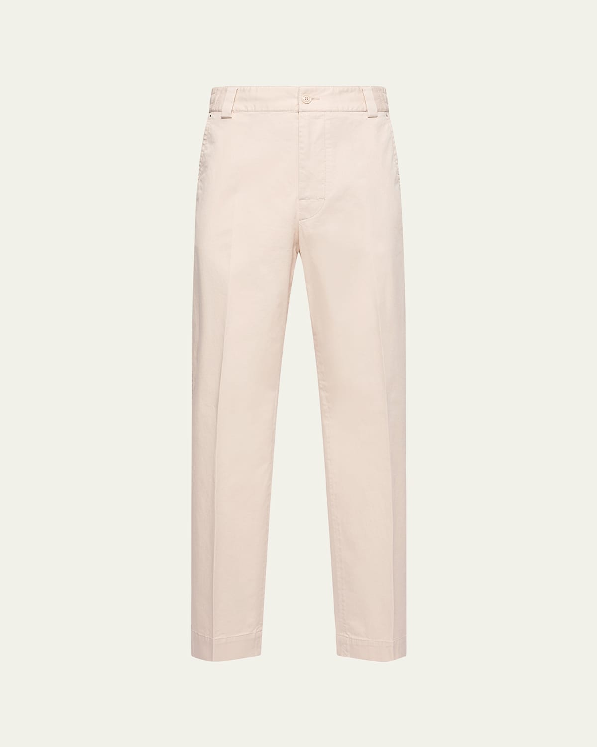 Moncler Men's Tailored Stretch Cotton Straight-Leg Pants