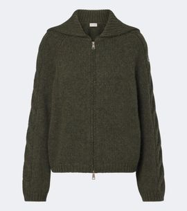 Moncler Moncler Alpaca and wool-blend cardigan