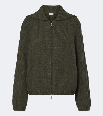 Moncler Moncler Alpaca and wool-blend cardigan