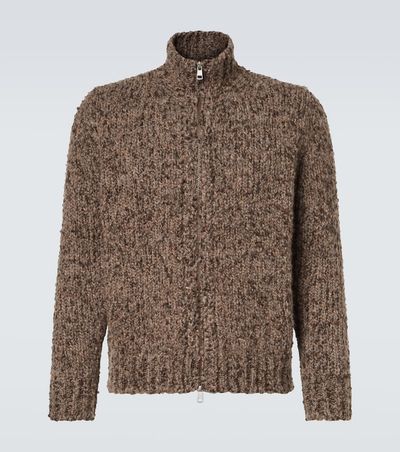 Moncler Moncler Alpaca and wool zip-up cardigan