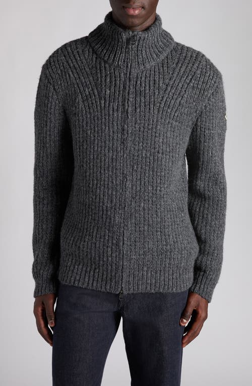 Moncler Moncler Alpaca Blend Full Zip Cardigan