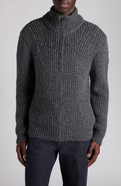 Moncler Moncler Alpaca Blend Full Zip Cardigan