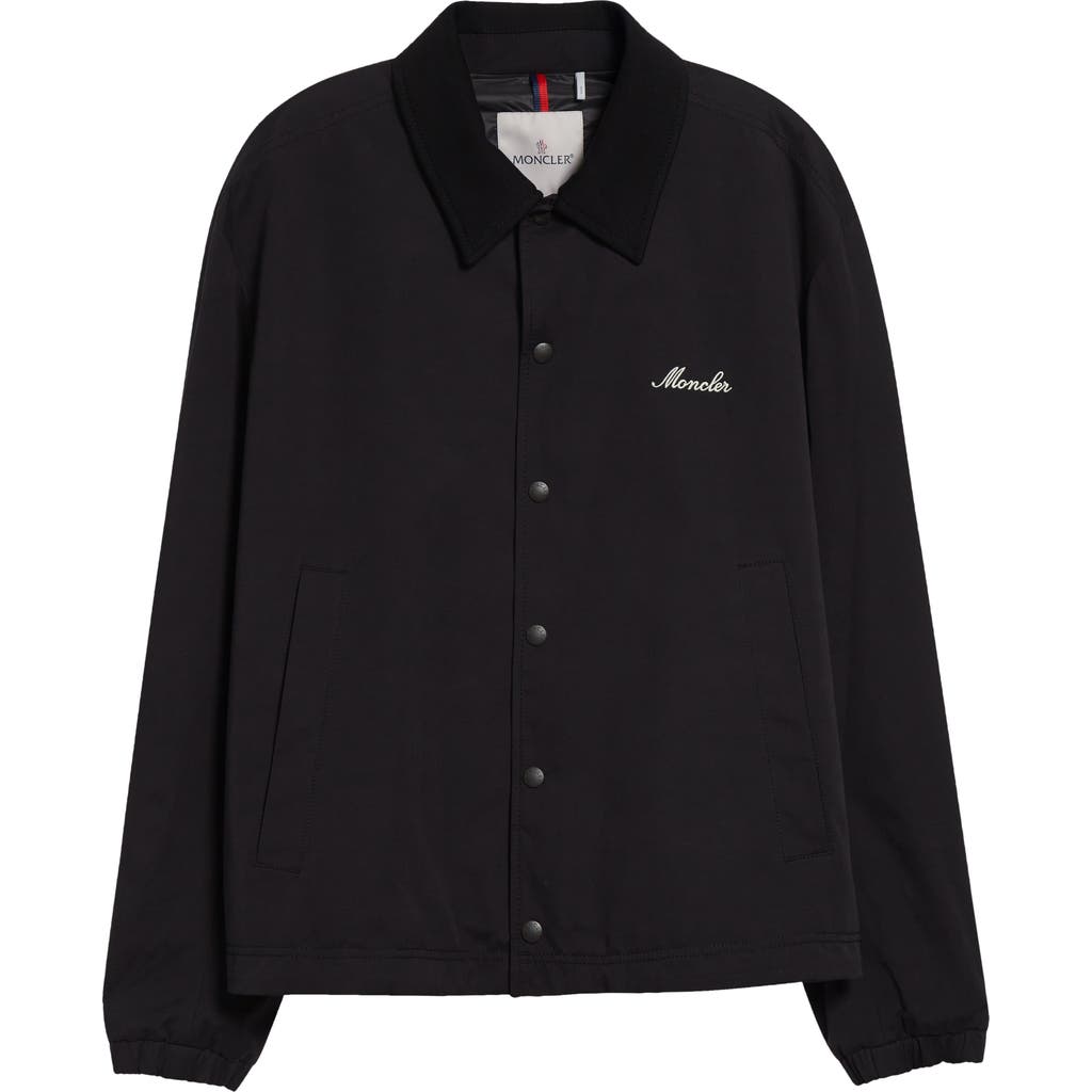 Moncler Moncler Arinell Logo Embroidered Shirt Jacket