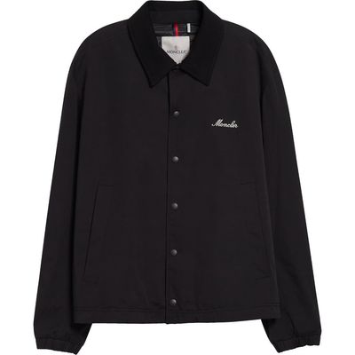 Moncler Moncler Arinell Logo Embroidered Shirt Jacket