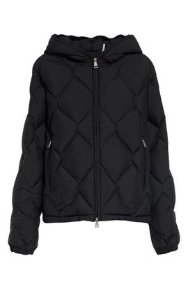 Moncler Moncler Arvouinne Diamond Quilted Hooded Down Jacket