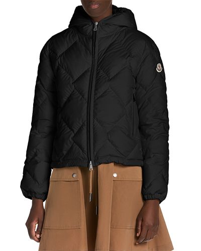 Moncler Moncler Arvouinne Hooded Triangle Quilted Short Down Jacket