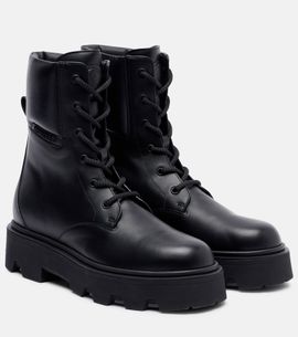Moncler Moncler Aurea leather combat boots
