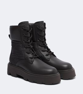 Moncler Moncler Aurea leather lace-up boots
