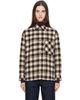 Moncler Moncler Beige & Brown Check Wool Shirt - 1