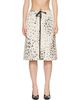 Moncler Moncler Beige Animalier Print Padded Midi Skirt - 1