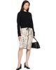 Moncler Moncler Beige Animalier Print Padded Midi Skirt - 4