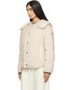 Moncler Moncler Beige Ciboulette Braided Trim Teddy Hooded Down Jacket - 4