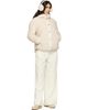 Moncler Moncler Beige Ciboulette Braided Trim Teddy Hooded Down Jacket - 5