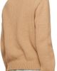 Moncler Moncler Beige Embroidered Logo Cotton Sweater - 3