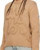 Moncler Moncler Beige Embroidered Logo Cotton Sweater - 4