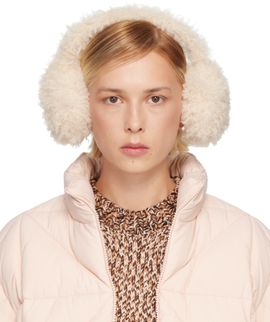Moncler Moncler Beige Logo Ear Muffs