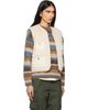 Moncler Moncler Beige Mimosas Braided Trim Teddy Down Vest - 2