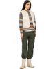 Moncler Moncler Beige Mimosas Braided Trim Teddy Down Vest - 4