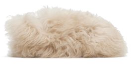 Moncler Moncler Beige Snug Shearling Ballerina Flats