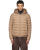 Moncler Moncler Beige Vermeille Hooded Short Down Jacket - 1