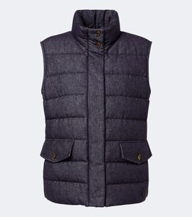 Moncler Moncler Bessez denim down vest