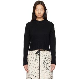 Moncler Moncler Black Alpaca Blend Turtleneck Sweater