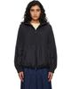 Moncler Moncler Black Anemone Pleated Hooded Jacket - 1