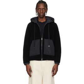 Moncler Moncler Black Archivio Zip-Up Cardigan Hoodie